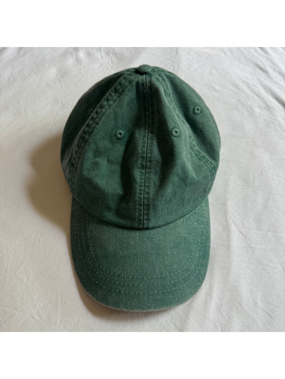 Adams Green 100% Cotton Dad Hat Leather Strapback One Size Baseball Cap Outdoors